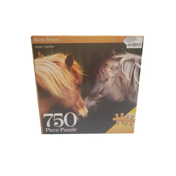 Creative Horse Series Shelter Together 750 Piece Puzzle 26.625” x 19.25” NIB - Picture 3 of 12